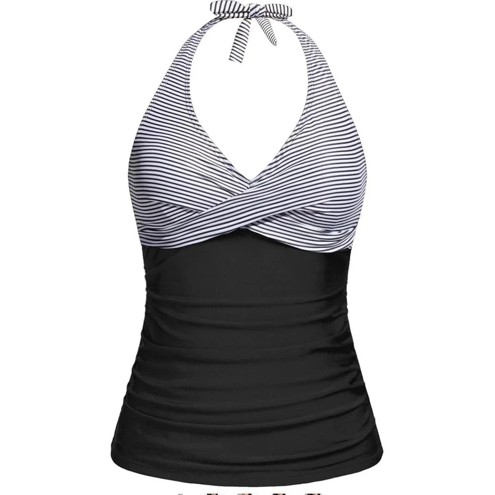 Tempt Me Women's Tankini Top Halter Tummy Control
